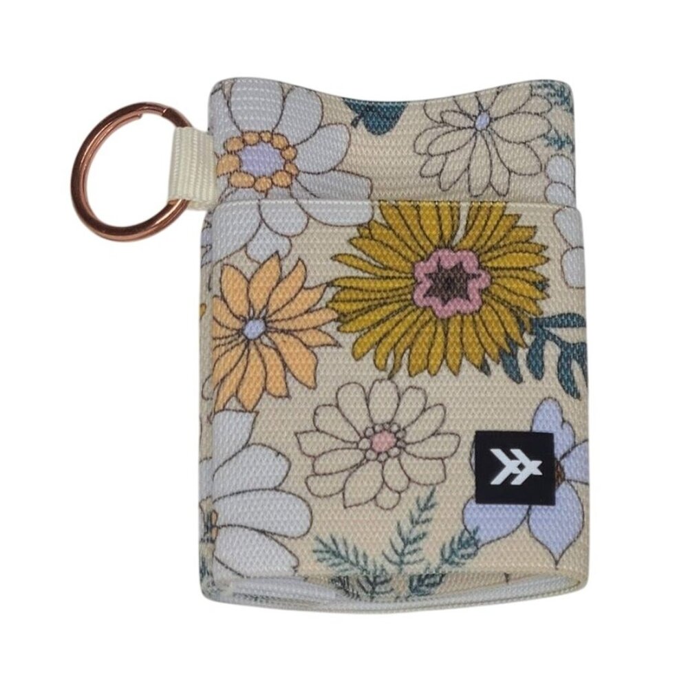 Thread Wallet Blossom Elastic With Key Ring Flora… - image 1